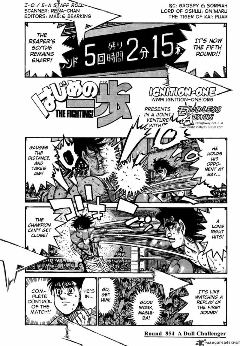 Hajime no Ippo: Fighting Spirit, Chapter 854 image 01